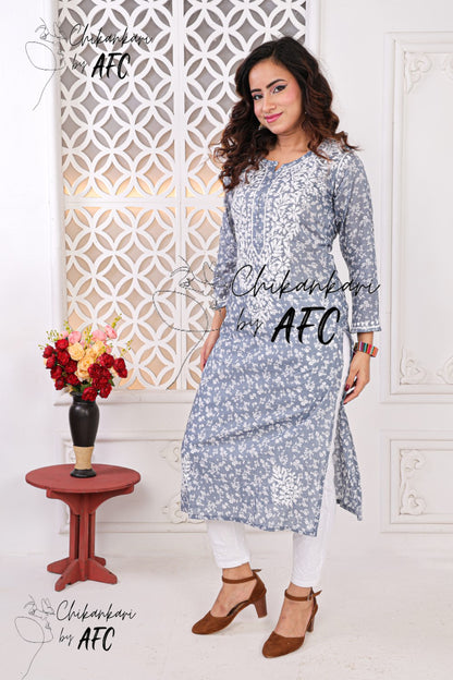 FIZAA MUL MUL COTTON LONG STRAIGHT SMALL PATTI