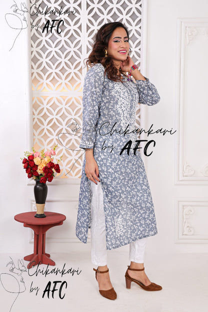 FIZAA MUL MUL COTTON LONG STRAIGHT SMALL PATTI