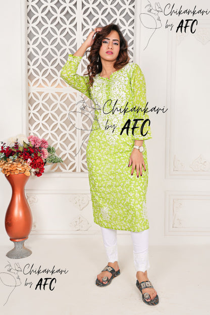 FIZAA MUL MUL COTTON LONG STRAIGHT SMALL PATTI