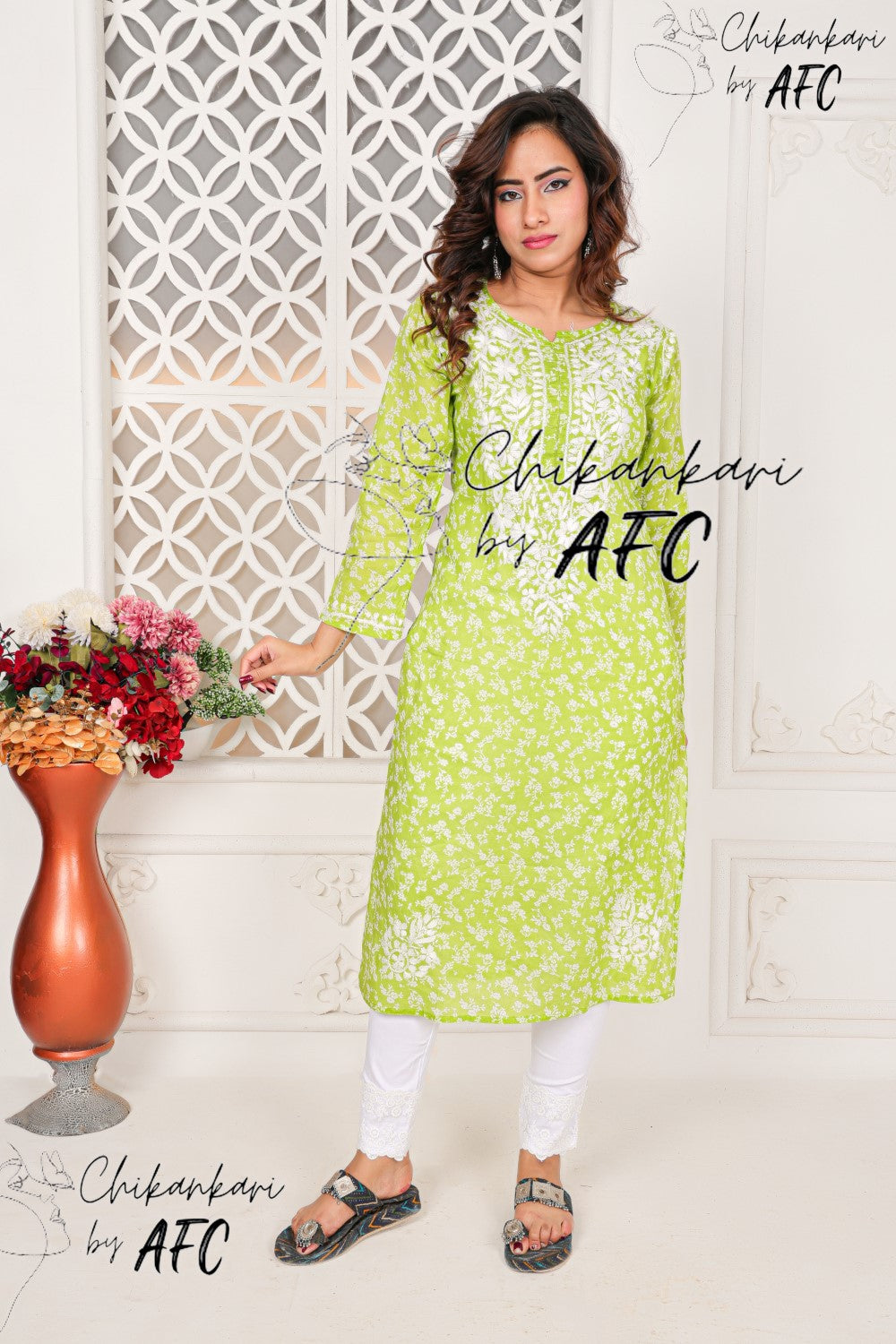 FIZAA MUL MUL COTTON LONG STRAIGHT SMALL PATTI